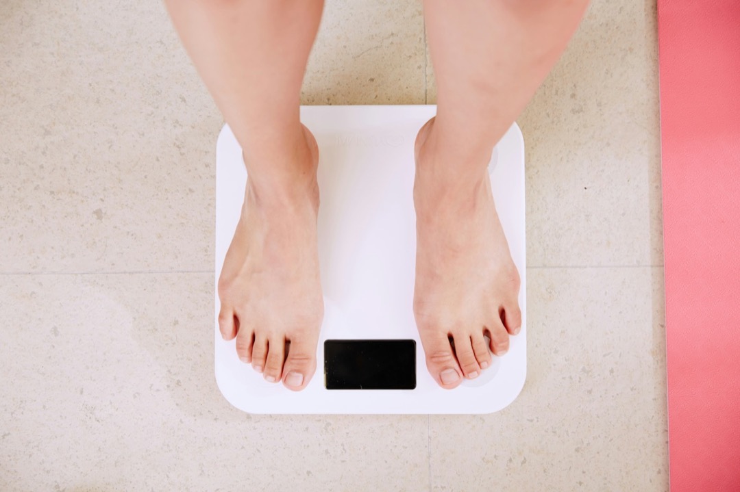 A bathroom scale in the Beckett Ridge Family Medicine office